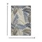 Homeroots 6 x 9 ft. Gray & Blue Leaves Indoor & Outdoor Area Rug 384873 - alternate 2